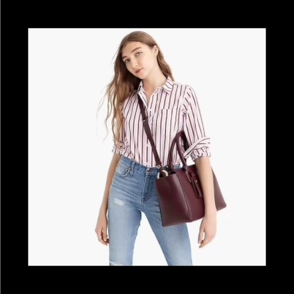 JCrew “The Harper” Satchel in Italian Leather - Picture 9 of 10